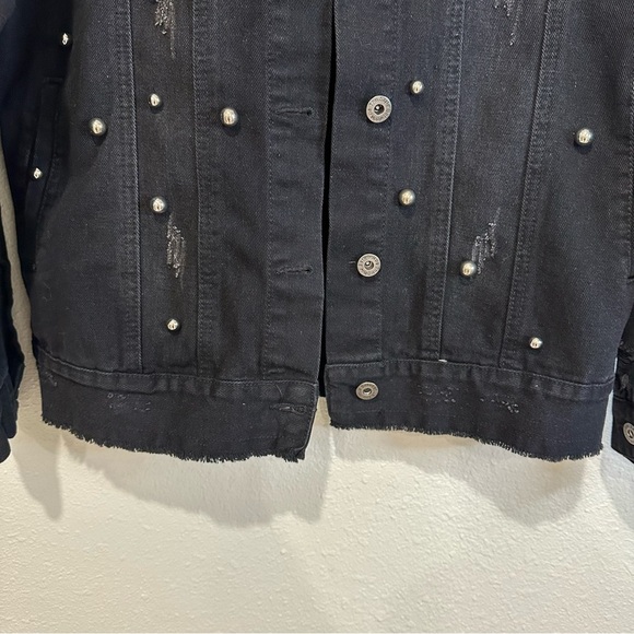 The Style Between Us Embellished Black Denim Jacket - Picture 8 of 12